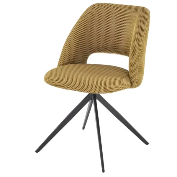 Scaun de bucătărie AG K546 Stofă/ Yellow Black photo 2
