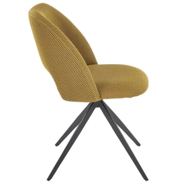 Scaun de bucătărie AG K546 Stofă/ Yellow Black photo 4