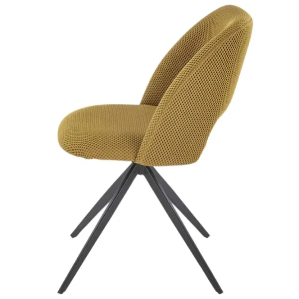 Scaun de bucătărie AG K546 Stofă/ Yellow Black photo 5