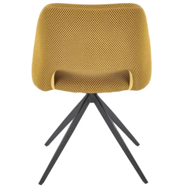 Scaun de bucătărie AG K546 Stofă/ Yellow Black photo 6