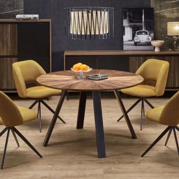 Scaun de bucătărie AG K546 Stofă/ Yellow Black photo 9