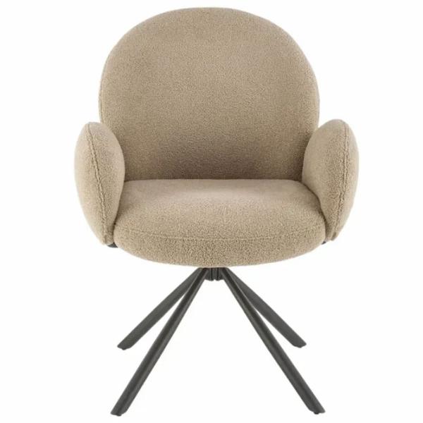 Scaun de bucătărie AG K498 Stofă/ Cappucino Black photo 3