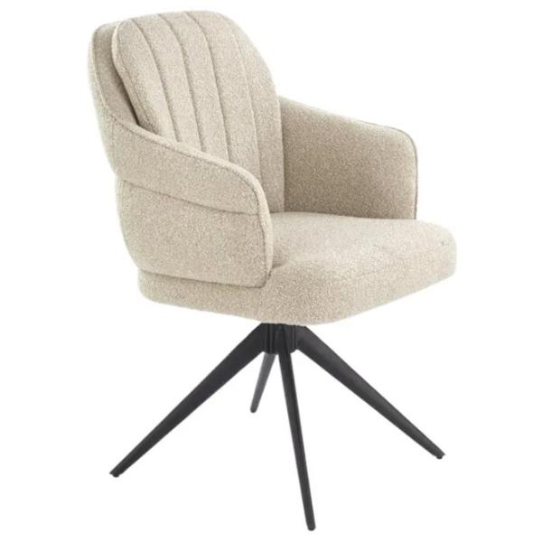 Scaun de bucătărie AG K570 Stofă/ Beige Black photo 1