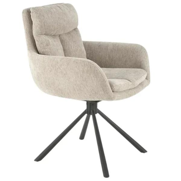 Scaun de bucătărie AG K495 Stofă/ Beige Black photo 1