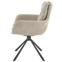 Scaun de bucătărie AG K495 Stofă/ Beige Black photo 4