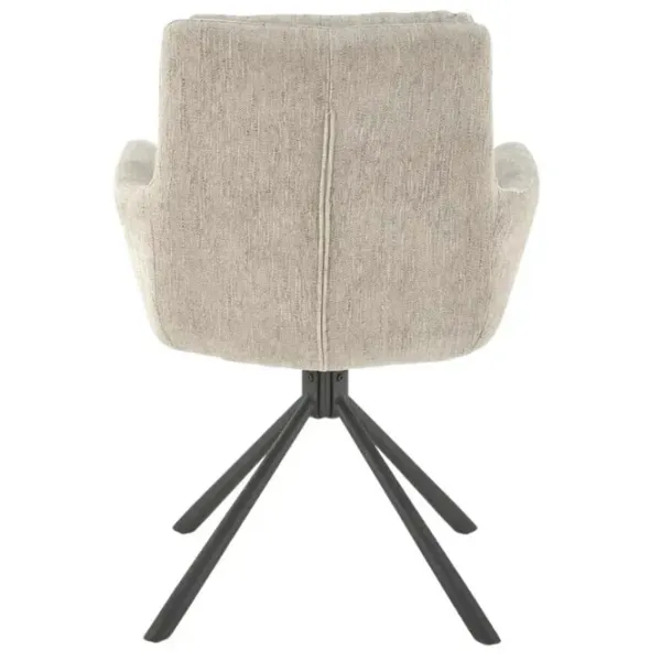 Scaun de bucătărie AG K495 Stofă/ Beige Black photo 5