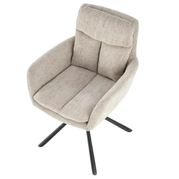 Scaun de bucătărie AG K495 Stofă/ Beige Black photo 6