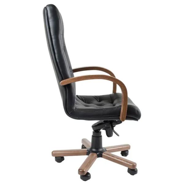 Fotoliu de birou AG Fidel Extra LE-A Piele naturală / Black Brown photo 4