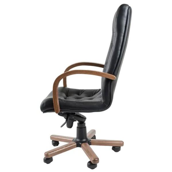 Fotoliu de birou AG Fidel Extra LE-A Piele naturală / Black Brown photo 5