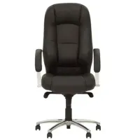 Fotoliu de birou Nowy Styl Modus steel chrome LE-A Piele artificială/ Black Chrome