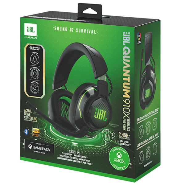 Наушники JBL Quantum 910X for XBOX Зеленый Беспроводные/ Игровой photo 10