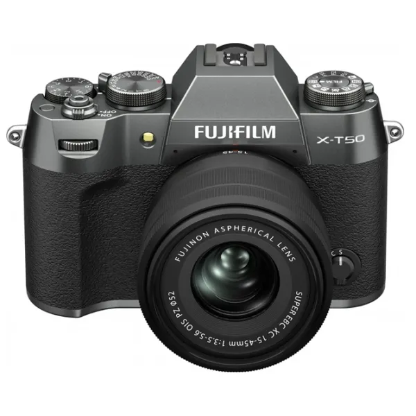 Фотоаппарат FujiFilm X-T50 15-45 mm  CMOS/ Угольно-серебристый photo 2