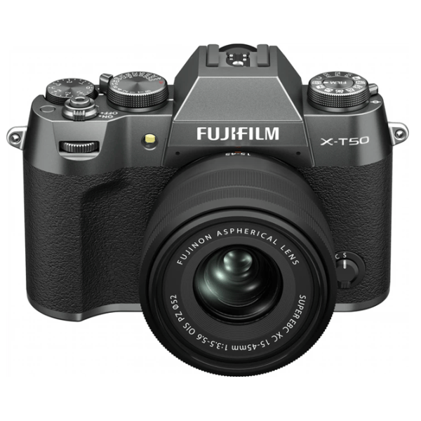Фотоаппарат FujiFilm X-T50 15-45 mm  CMOS/ Угольно-серебристый photo 2