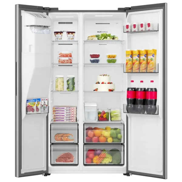 Frigider Hisense RS5P528STIE Side by Side 528 l / 178.6 cm / Inox photo 7