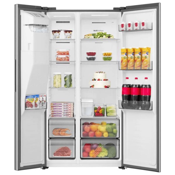 Frigider Hisense RS5P528STIE Side by Side 528 l / 178.6 cm / Inox photo 7