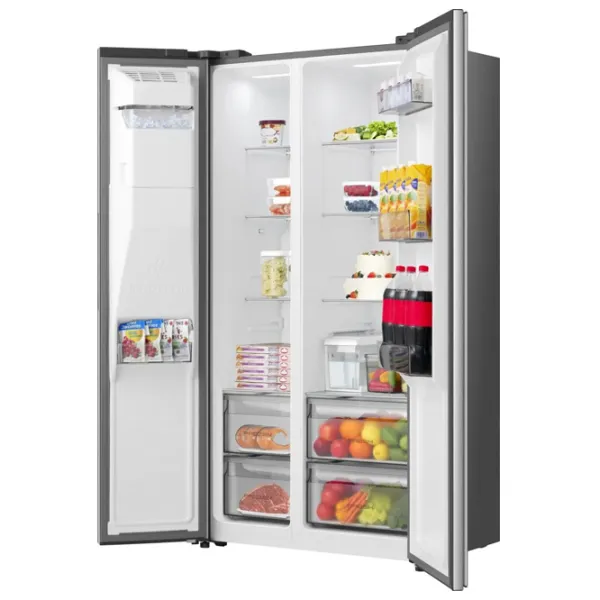 Frigider Hisense RS5P528STIE Side by Side 528 l / 178.6 cm / Inox photo 9
