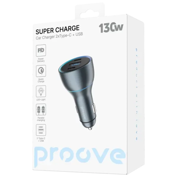 Автомобильное зарядное устройство Proove Super Charge 3 A / Серый photo 5
