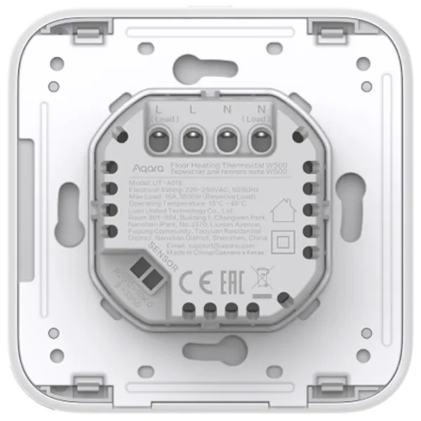 Умный термостат Aqara W500 Белый photo 9