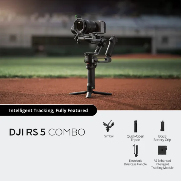 Stabilizator DJI RS 5 Combo Bluetooth / Black photo 8