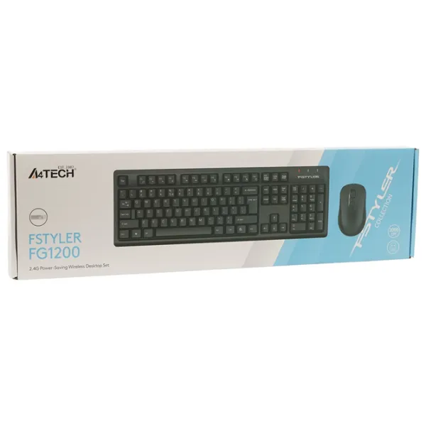 Tastatura & Mouse A4Tech FG1200 Fără fir / Black photo 6