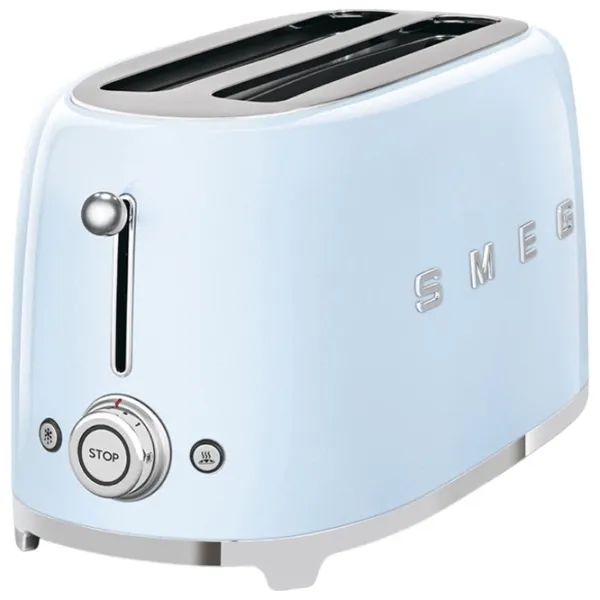 Toster Smeg TSF02PBEU Mecanic / 1500 W / Albastru deschis photo 2