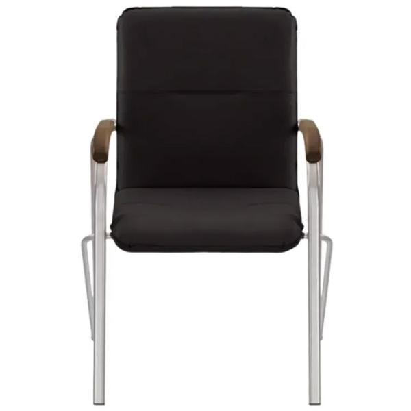 Scaun de birou AG Samba Chrome V-4 Piele artificială/ Black Silver photo 3