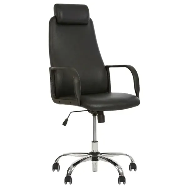 Fotoliu de birou AG Diplomat KD HR TILT CHR68 ECO-30 Stofă/ Black Silver photo 1