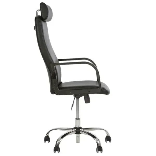 Fotoliu de birou AG Diplomat KD HR TILT CHR68 ECO-30 Stofă/ Black Silver photo 3