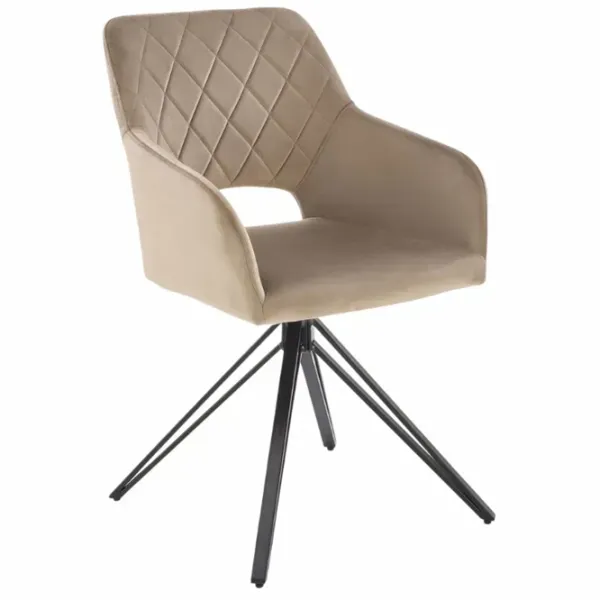 Scaun de birou AG K535 Stofă/ Beige Black photo 1