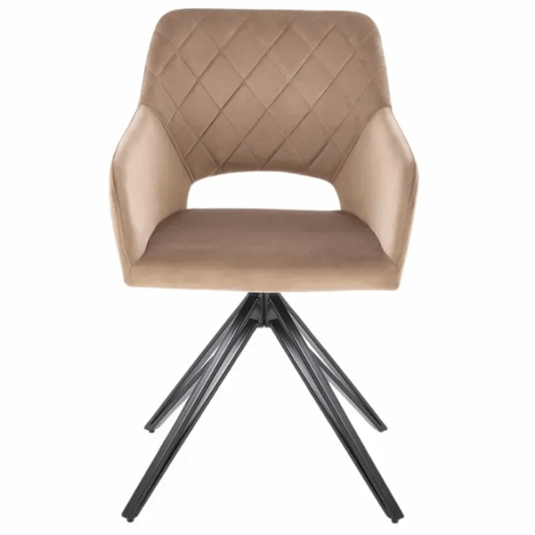 Scaun de birou AG K535 Stofă/ Beige Black photo 3