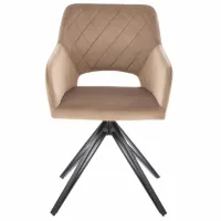 Scaun de birou AG K535 Stofă/ Beige Black photo 3