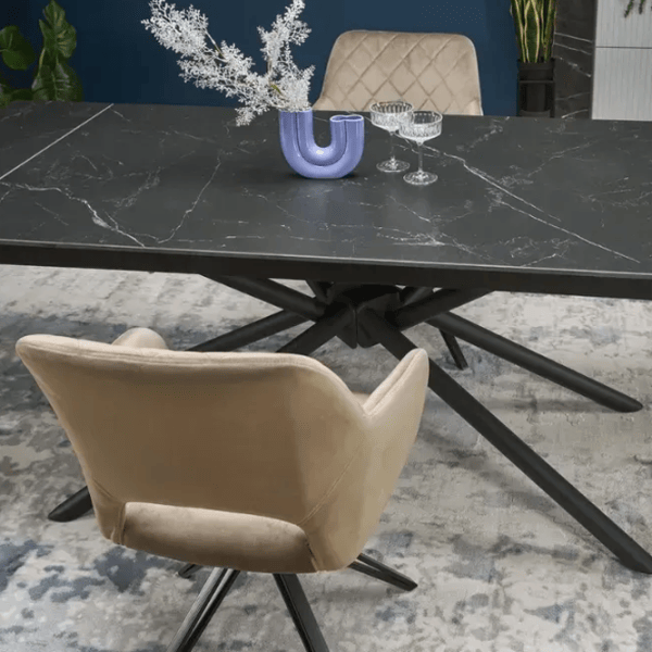 Scaun de birou AG K535 Stofă/ Beige Black photo 5