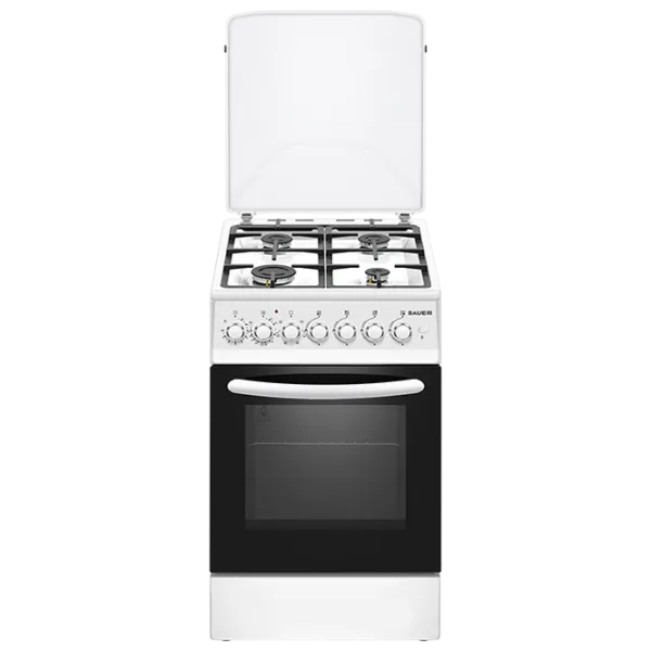 Плита Bauer TE 5640 WICTT Газовая/ Белый/ Черный photo 1