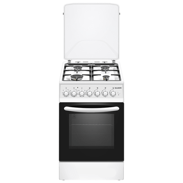Плита Bauer TE 5640 WICTT Газовая/ Белый/ Черный photo 1