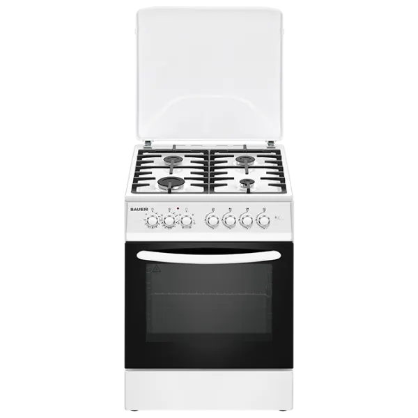 Плита Bauer TE 6640 WICTT Газовая/ Белый/ Черный photo 1
