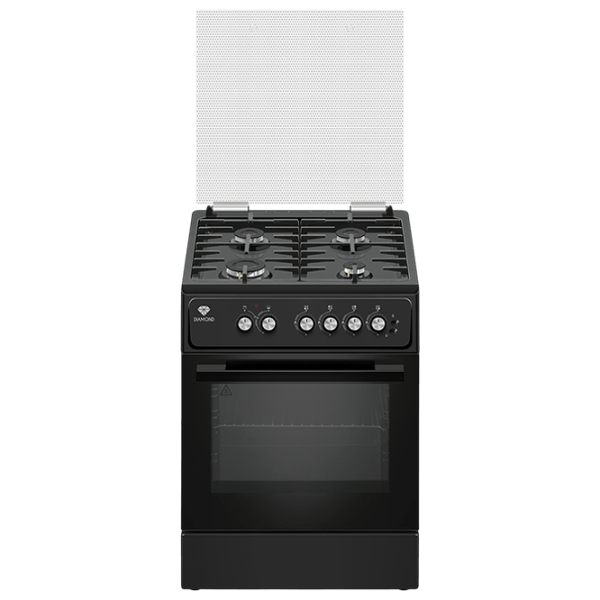 Плита Diamond T 6400M7/BL Газовая/ Черный/ Серый photo 1