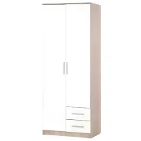 Шкаф Halmar LIMA S-2 80 x 52см x 205 / ДСП / Дуб Сонома