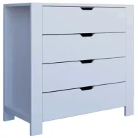 Comodă Trendy Duru 85 x 90 x 42 / PAL / Alb