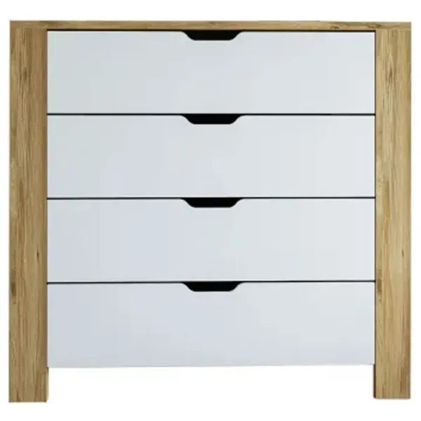 Comodă Trendy Nisan 85 x 90 x 42 / LPAL / Alb photo 1