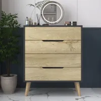 Комод Trendy FLORA 95 x 78 x 45см / ЛДСП / Сапфировый дуб photo 3