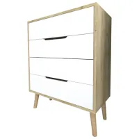 Комод Trendy FLORA 95 x 78 x 45см / ЛДСП / Белый photo 3