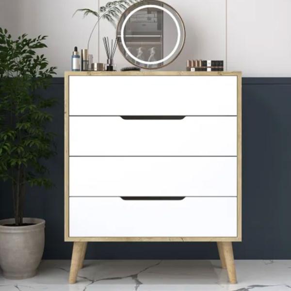 Комод Trendy FLORA 95 x 78 x 45см / ЛДСП / Белый photo 4