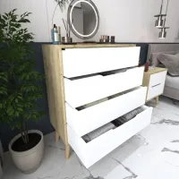 Комод Trendy FLORA 95 x 78 x 45см / ЛДСП / Белый photo 6