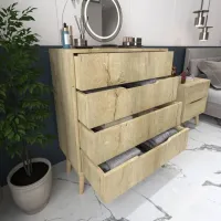 Комод Trendy FLORA 95 x 78 x 45см / ЛДСП / Сапфировый дуб photo 7