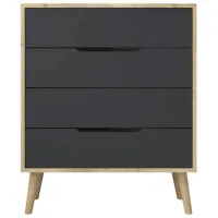 Comodă Trendy FLORA 95 x 78 x 45 / LPAL / Antracit