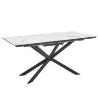 Masă de bucătărie extensibilă AG Diesel MDF/ Marmura White