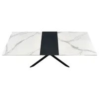 Masă de bucătărie extensibilă AG Diesel MDF/ Marmura White photo 2