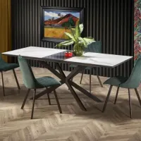 Masă de bucătărie extensibilă AG Diesel MDF/ Marmura White photo 6