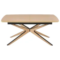 Masă de bucătărie extensibilă AG James MDF/ Lemn natural
