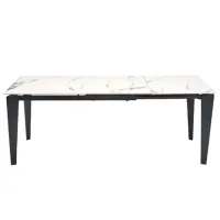 Masă de bucătărie extensibilă AG Felix PAL/ Marmura White